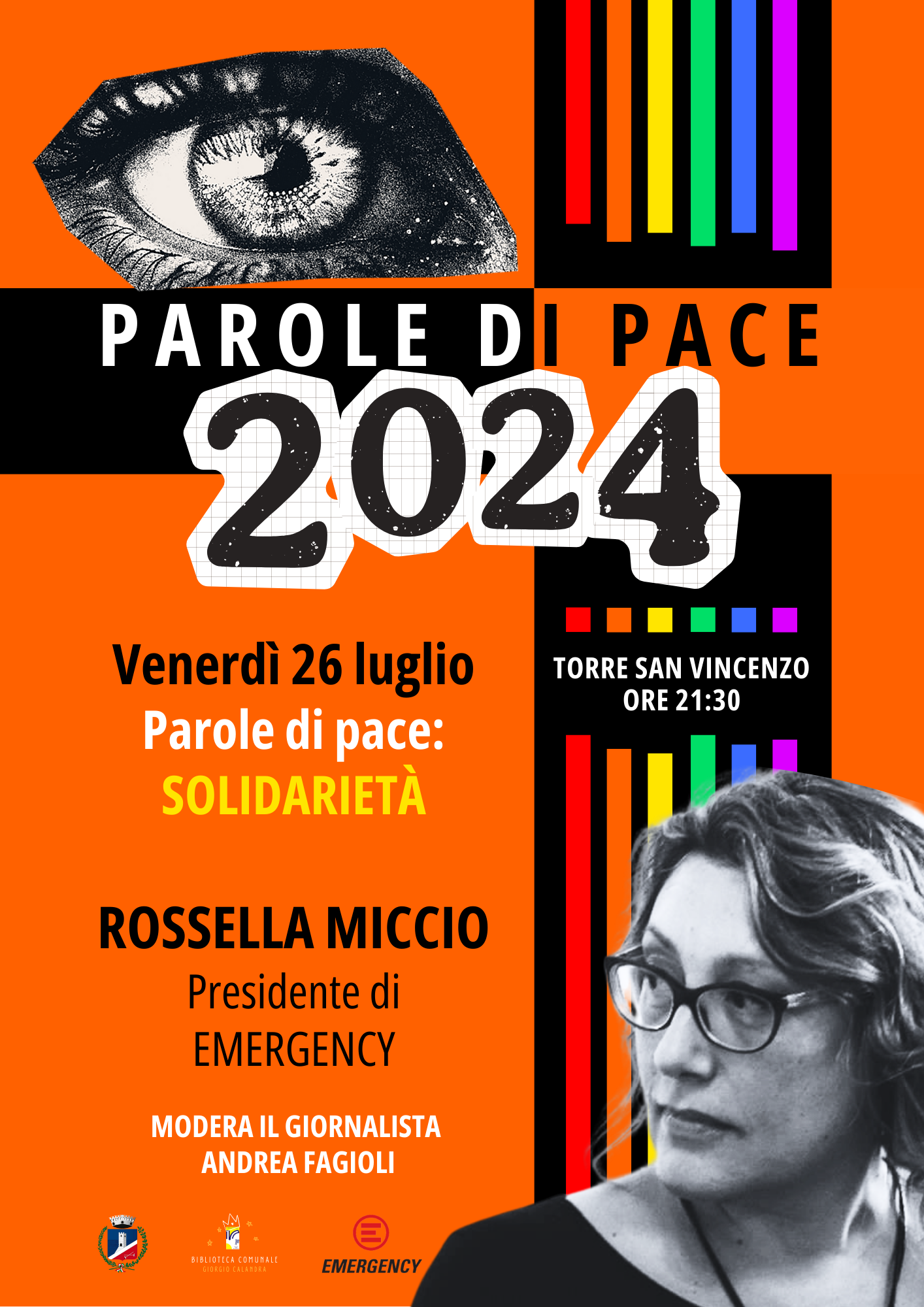 PAROLE DI PACE 2024 - INCONTRO CON ROSSELLA MICCIO