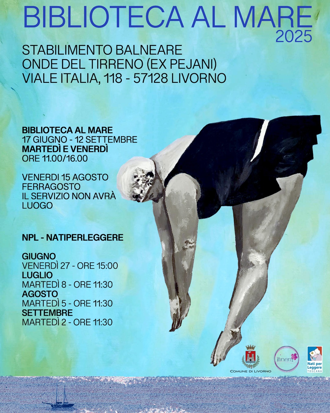 Riapre la Biblioteca al Mare, l’iniziativa estiva promossa dalla Biblioteca Labronica