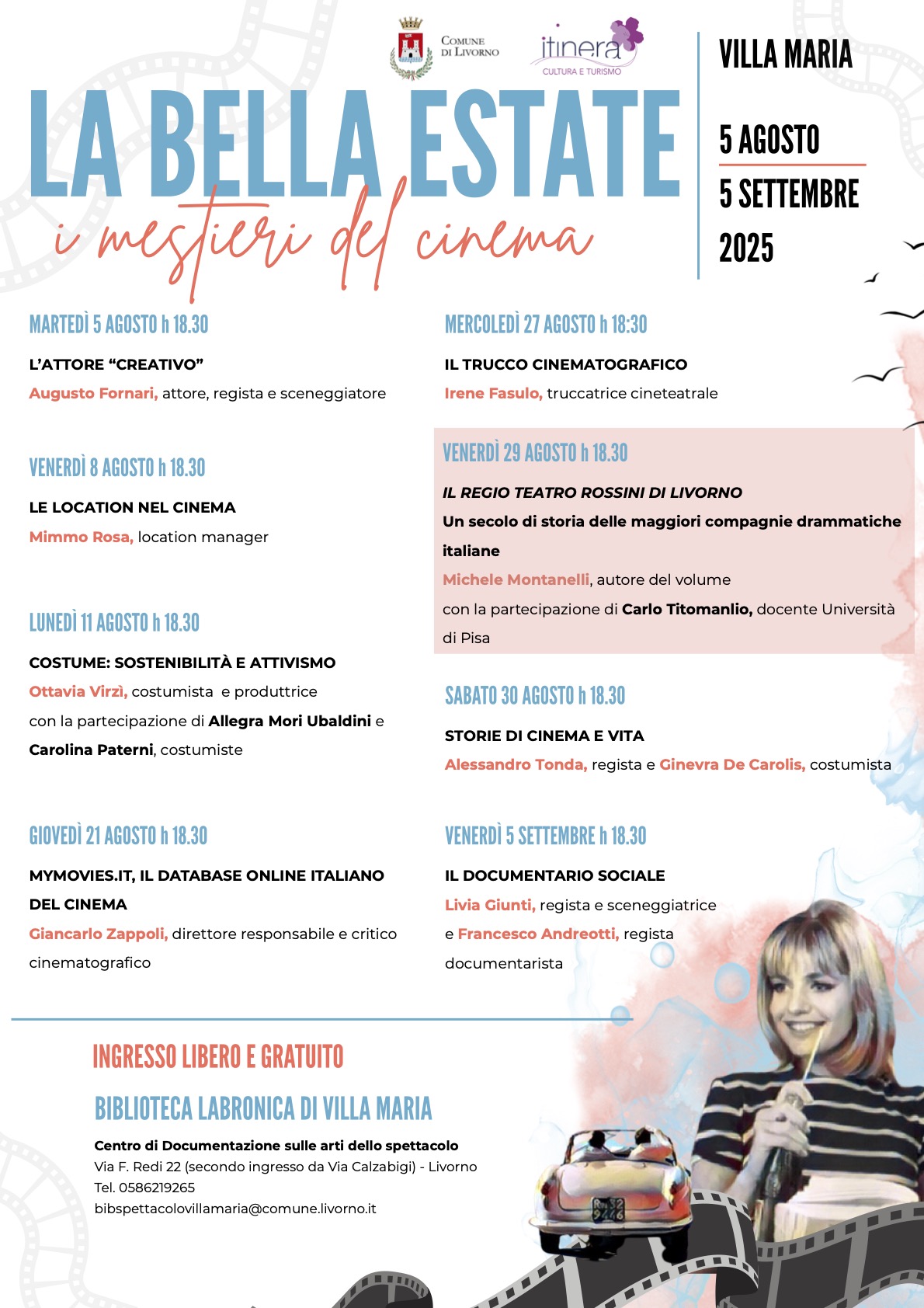 Torna "La Bella Estate – I Mestieri del Cinema”