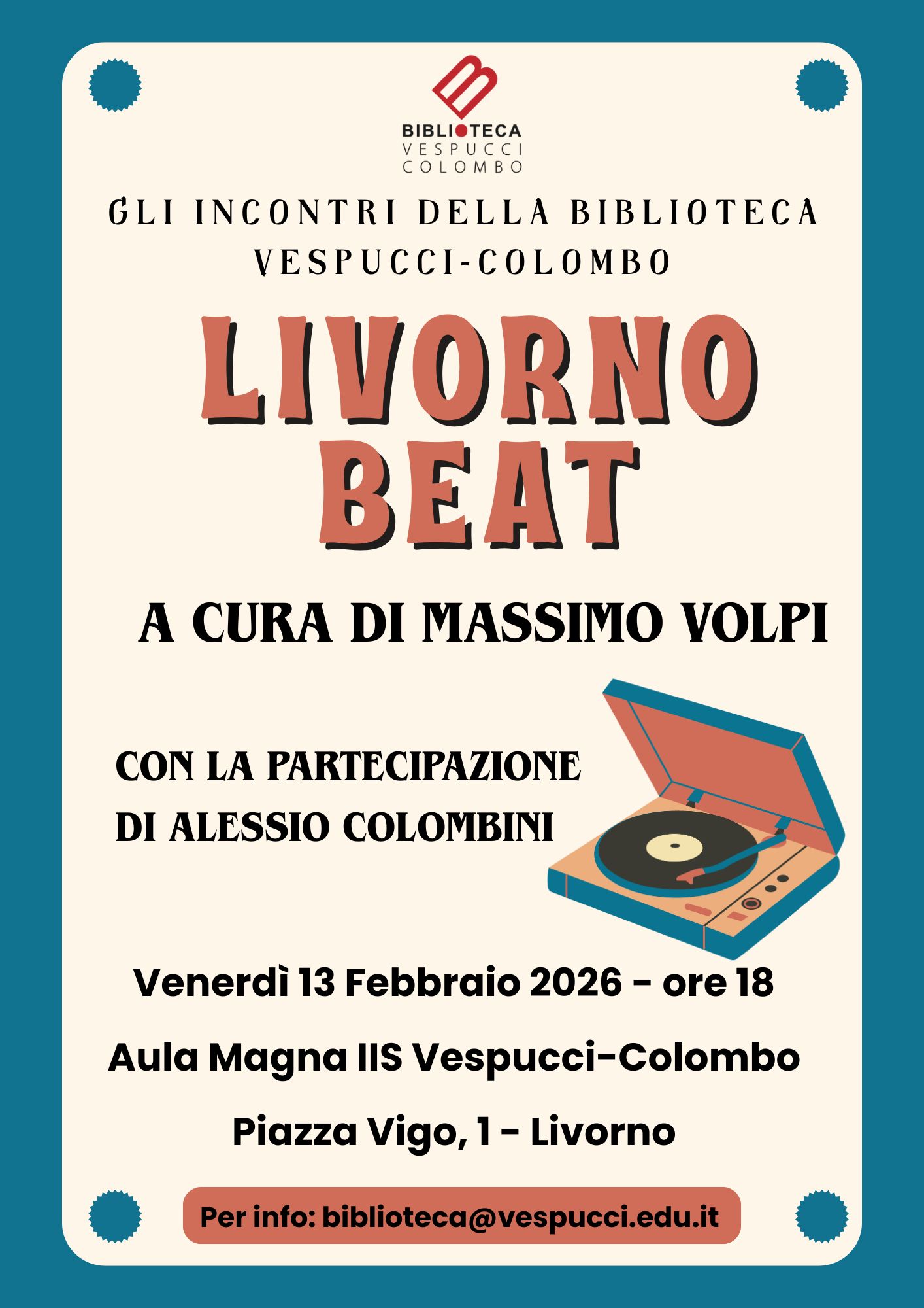 Incontri culturali alla Biblioteca Vespucci-Colombo