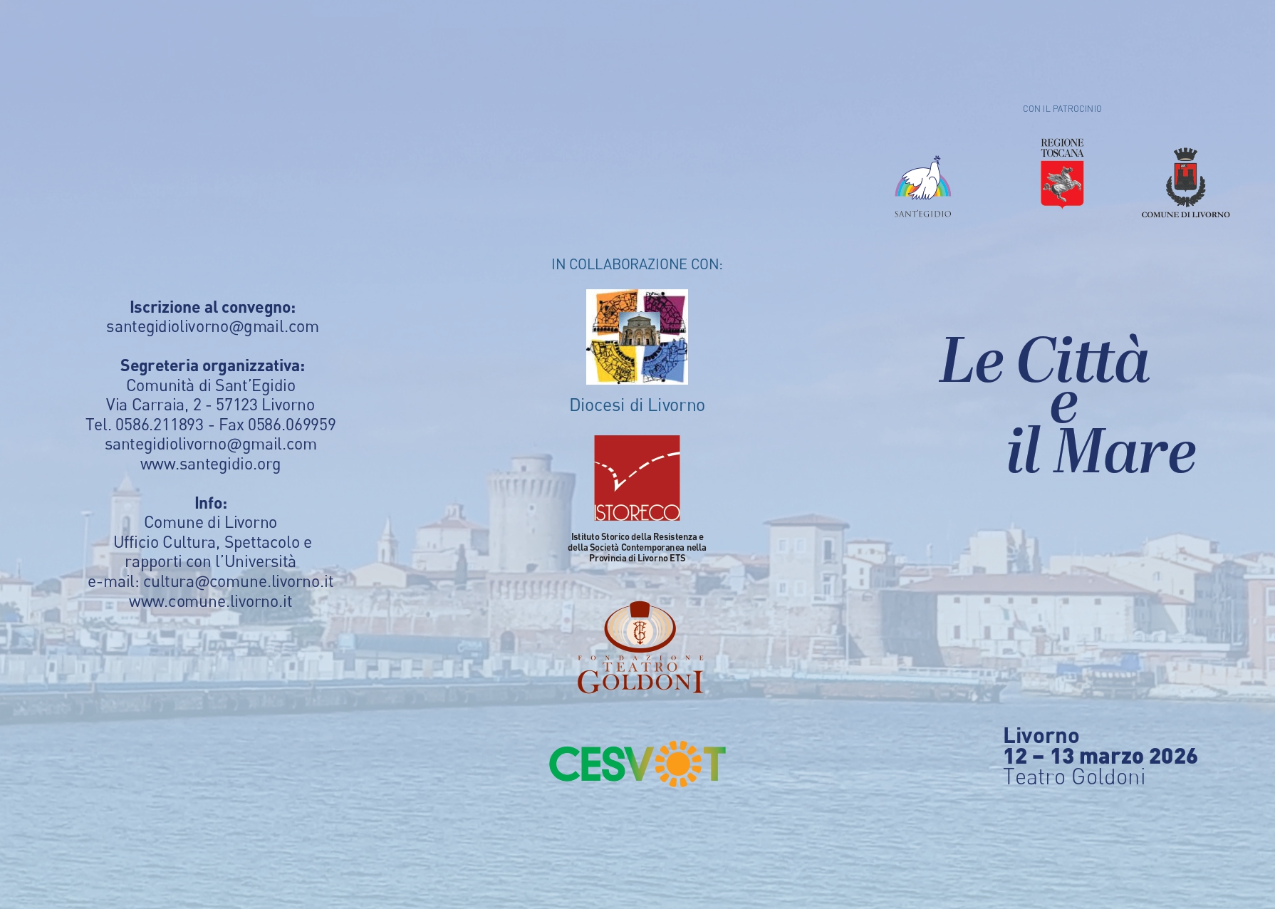 Convegno Internazionale Med&igrave;, dal titolo "Le Citt&agrave; e il Mare"