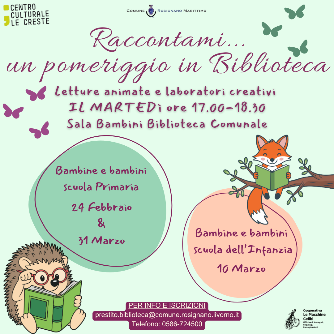 Raccontami...un pomeriggio in Biblioteca