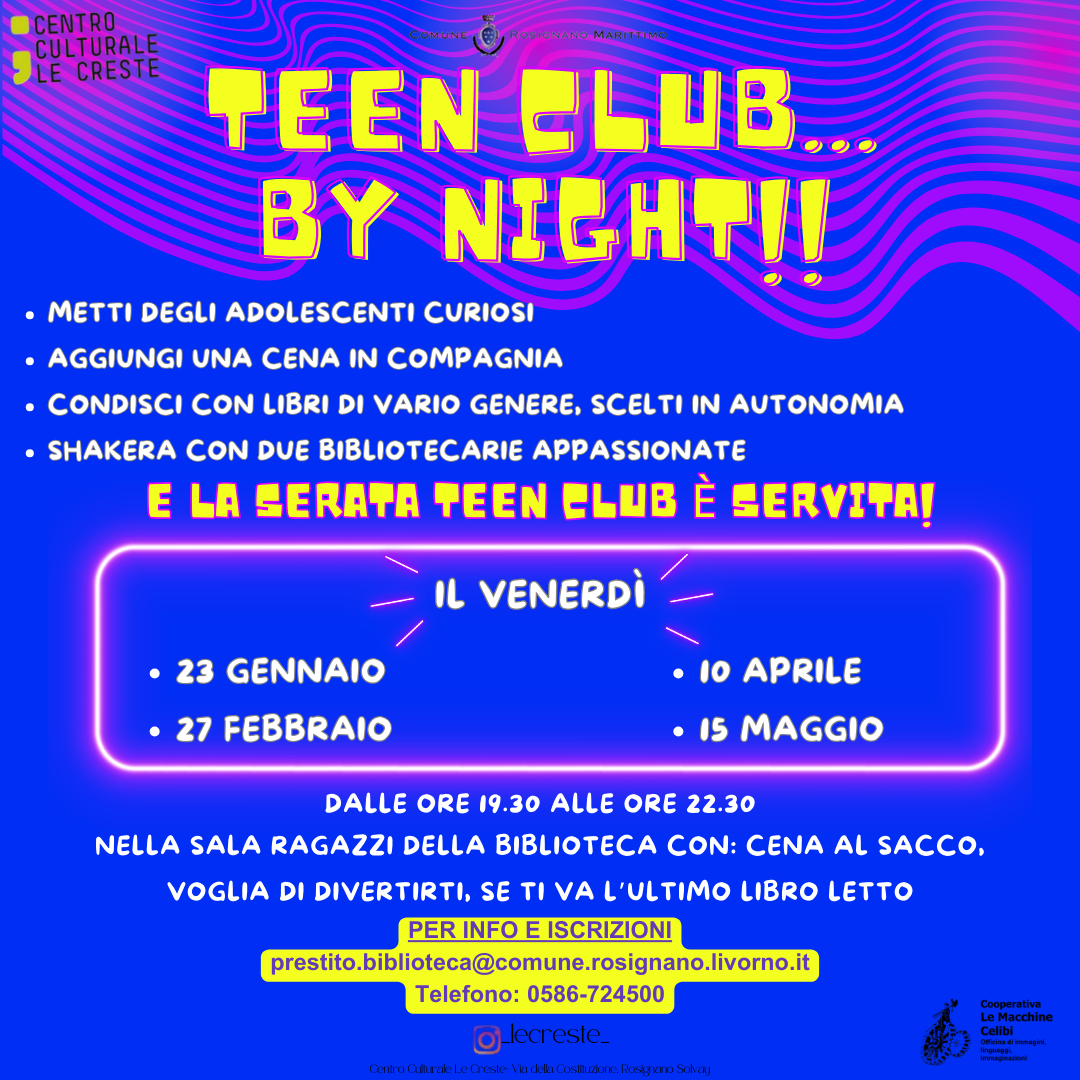 TEEN CLUB...BY NIGHT!!