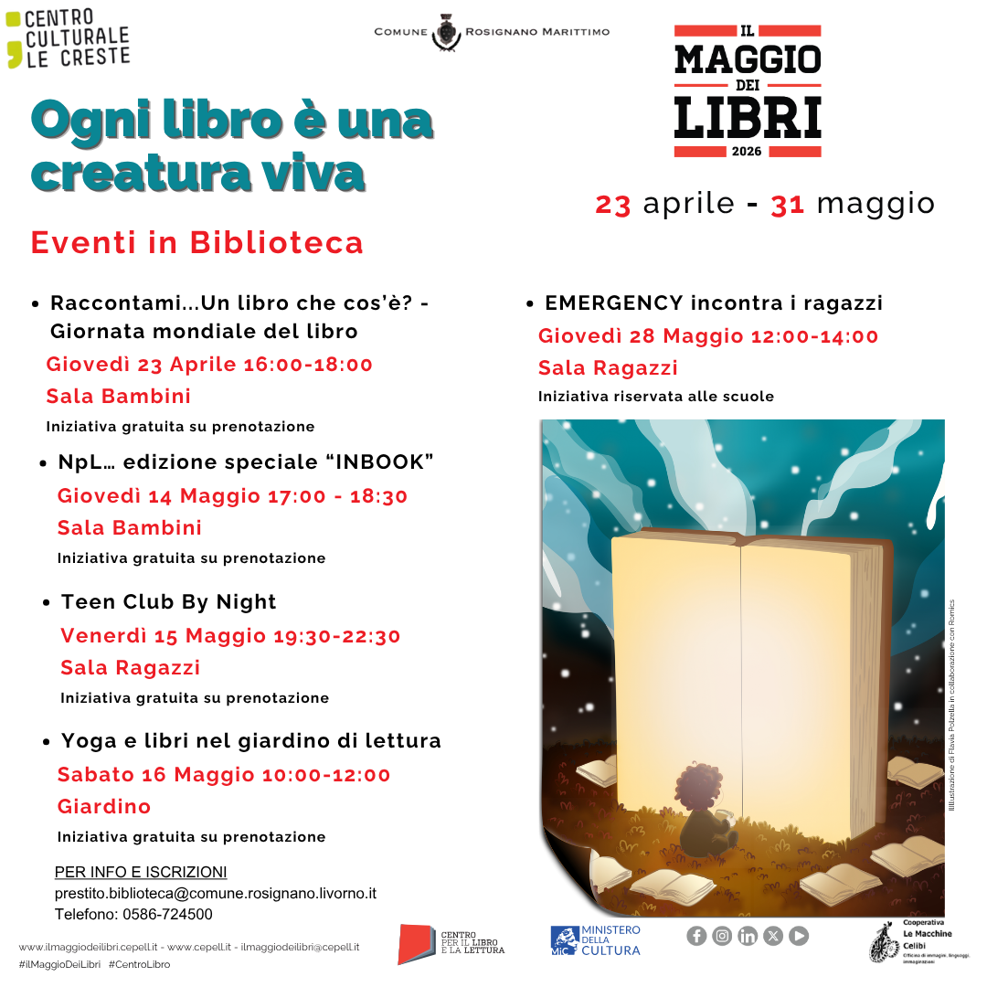 OGNI LIBRO E' UNA CREATURA VIVA