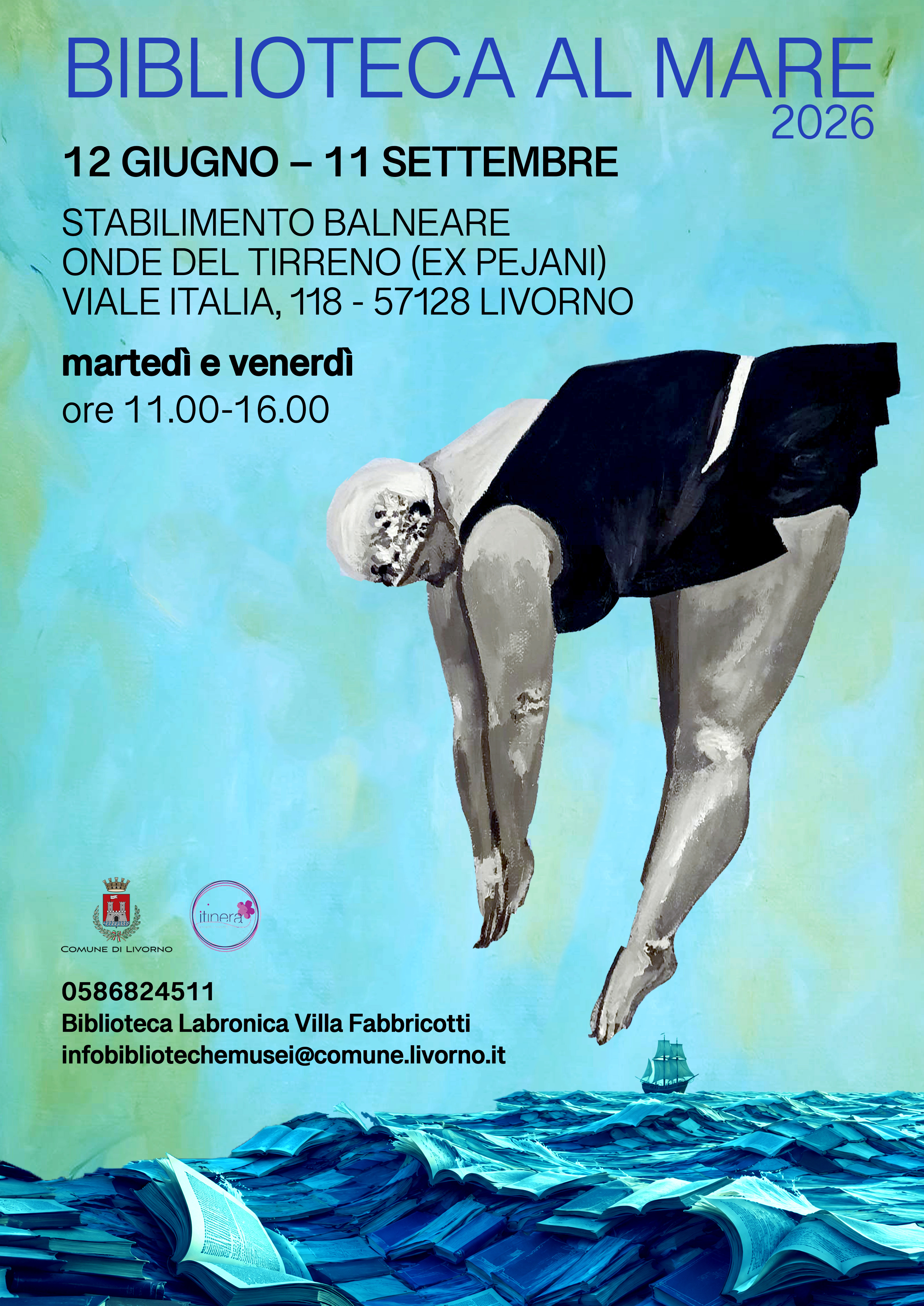 Storie tra le onde. Torna la Biblioteca al Mare dal 12 giugno all' 11 settembre