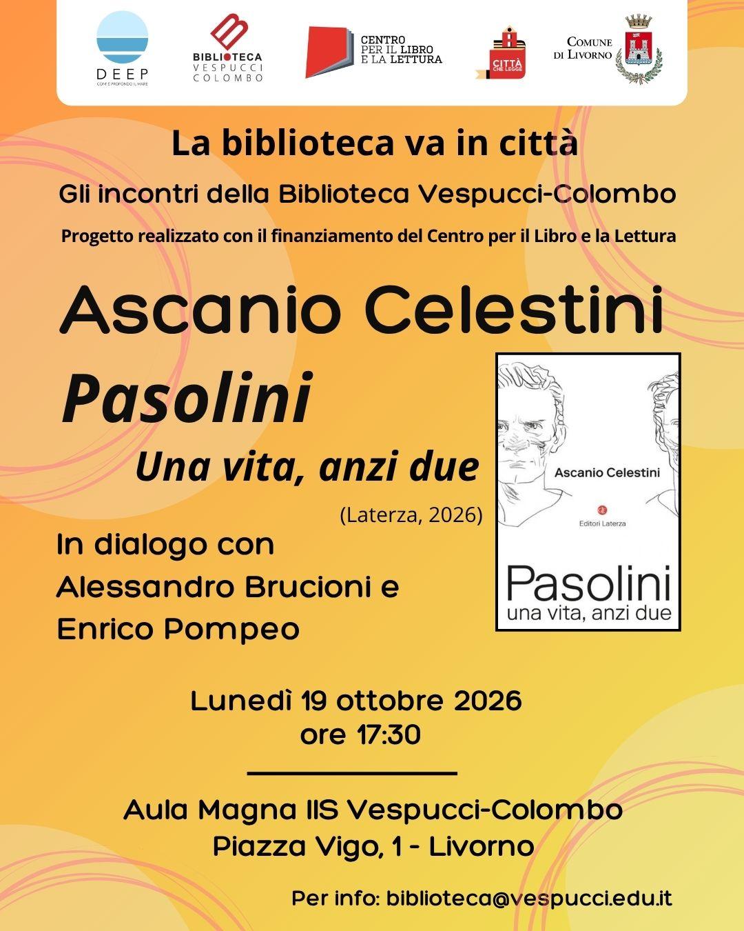 Presentazione del libro &ldquo;Pasolini. Una vita, anzi due&rdquo;