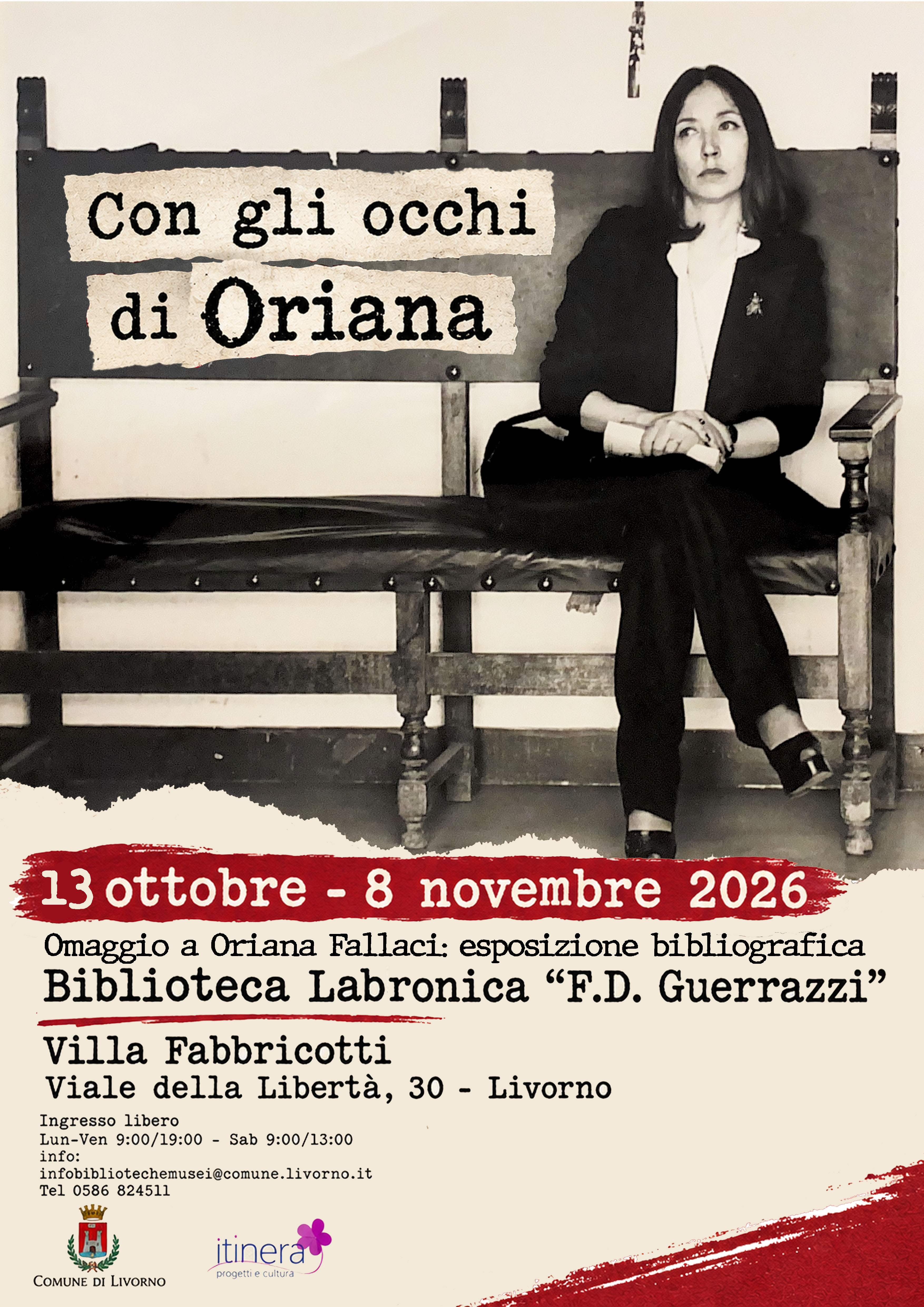 Con gli occhi di Oriana. Mostra bibliografica dedicata a Oriana Fallaci