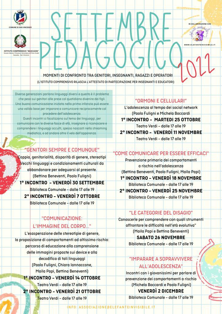 SETTEMBRE PEDAGOGICO